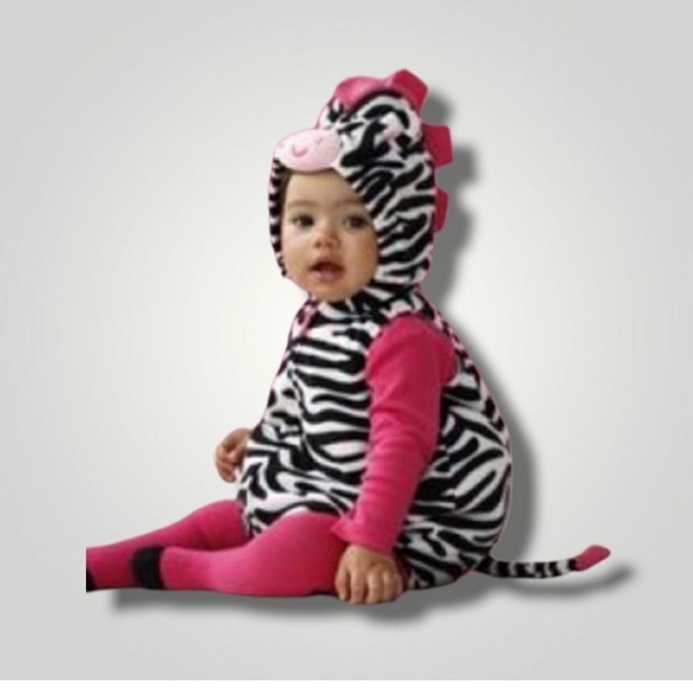 Carter's zebra bubble costume size 3-6 Months. EUC